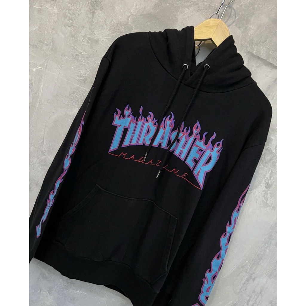 JAKET SWEATER HOODIE THRASHER FULL TAG&amp;LABEL