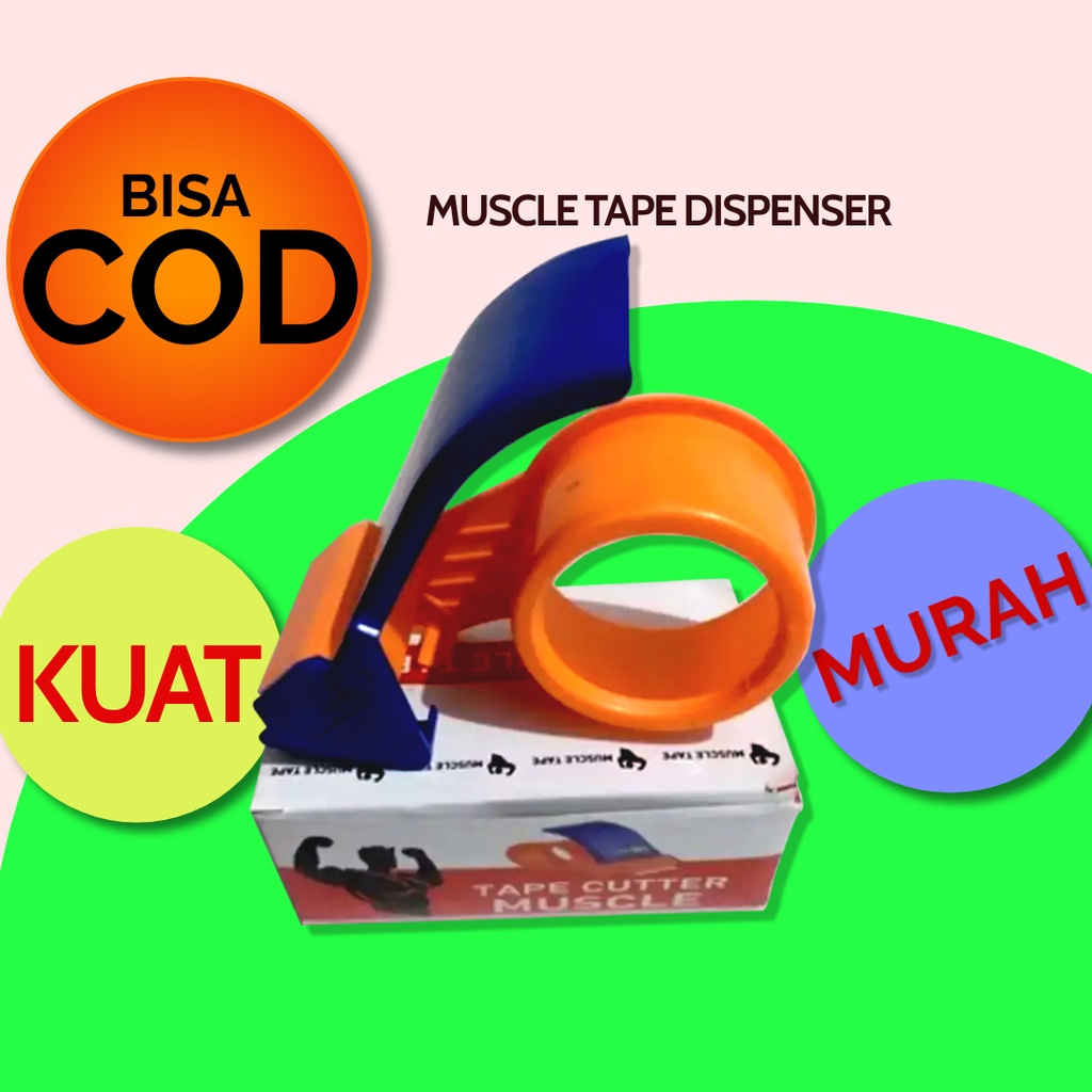 Tape Cutter Dispenser Gunting Plastik Besi Alat Pemotong Tempat Potong Solasi Selotip Isolasi Lakban