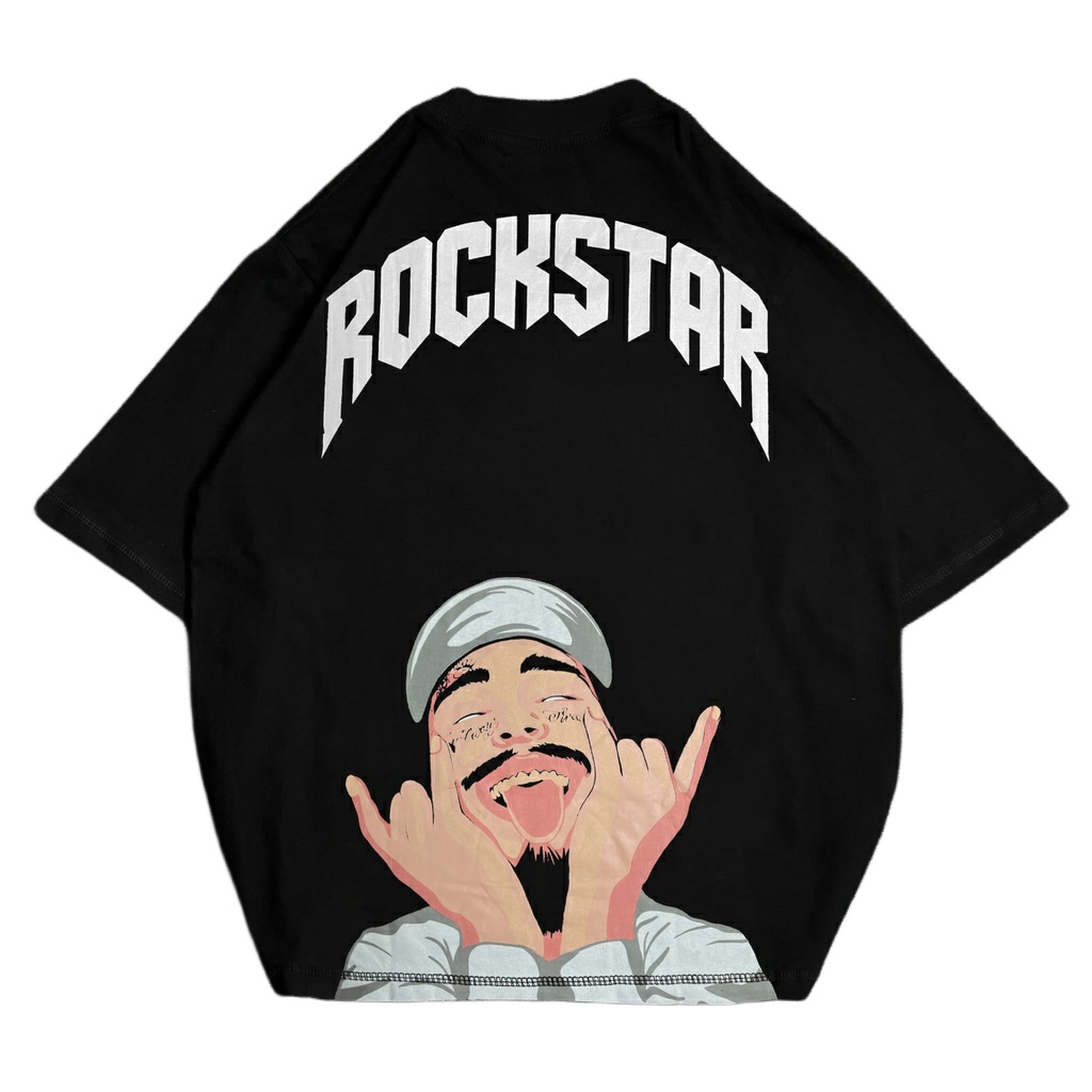 {oversize}BAJU KAOS OVERSIZE Cotton Combed Cowok/cewek/ OVERSIZE T-SHIRT &quot;rock star 2&quot;