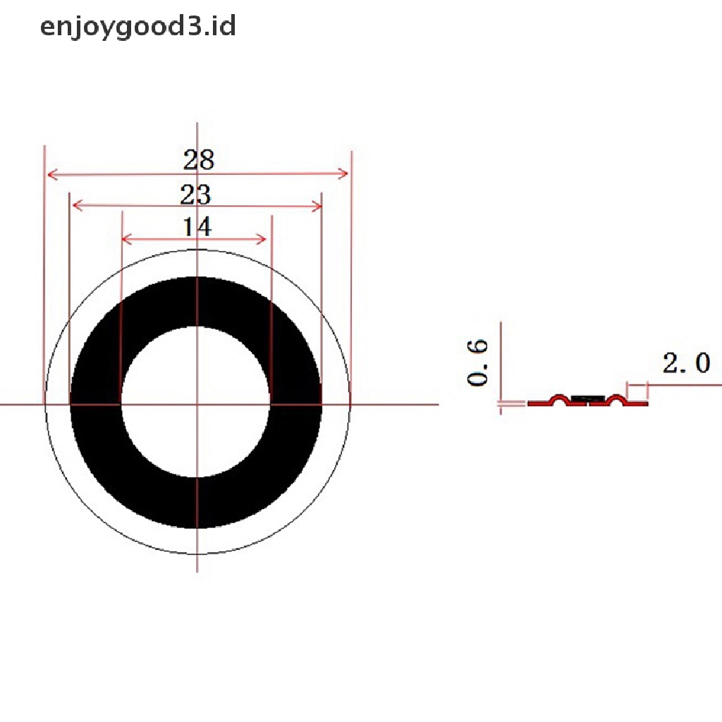 【 Rready Stock 】 2PCS 28mm Passive Radiator Subwoofer Speaker Vibration Membrane Enhanced Bass Horn Vibrag Film Radiator Rubber Woofers （ ID ）