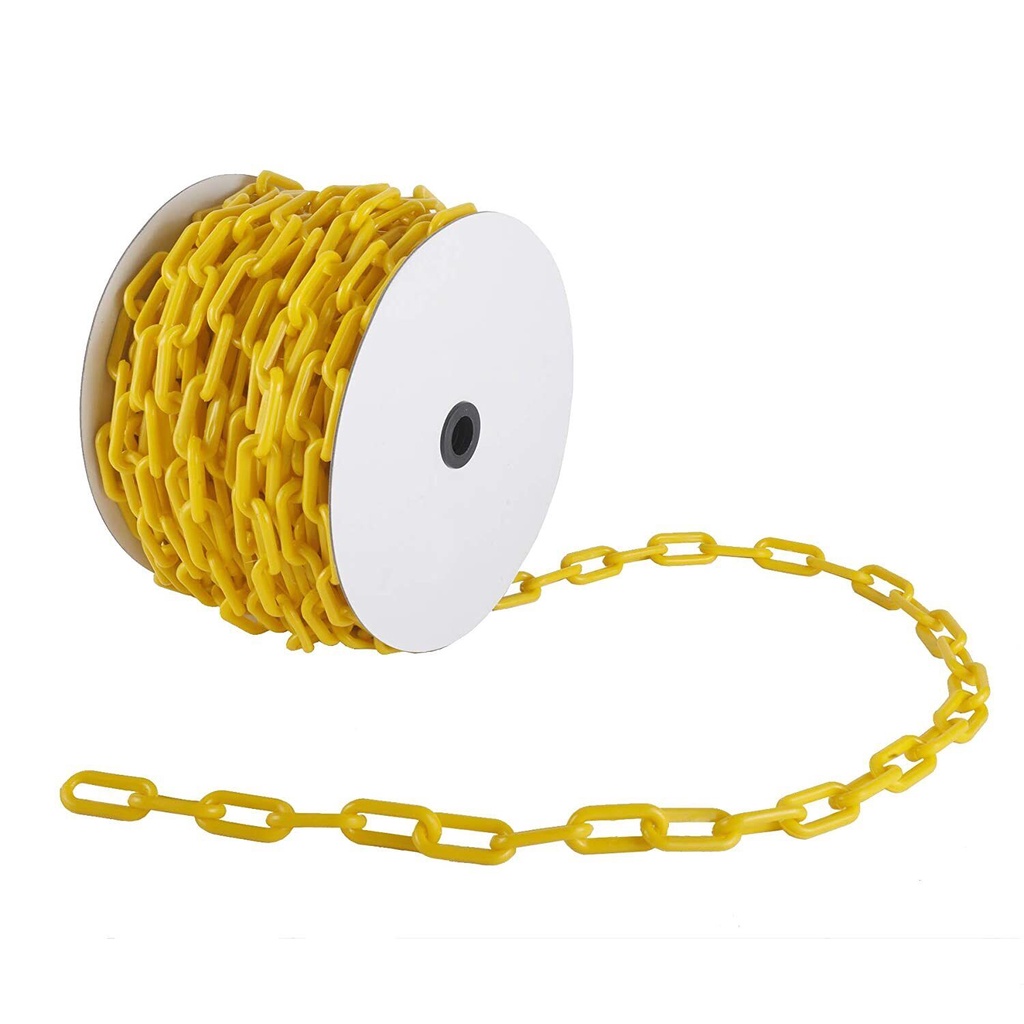 Rantai Plastik Pvc 8mm x 25 meter Traffic Cone Plastic Chain 8 mm 25m