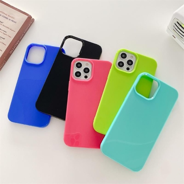 Glossy Silicone case iphone 7 8 plus x xs xr max 11 12 13 14 pro max