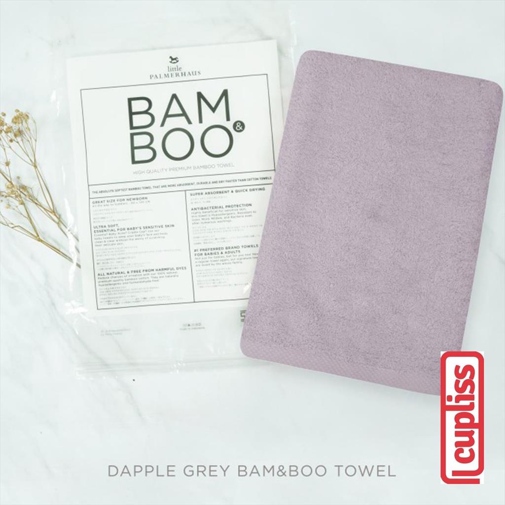 Little Palmerhaus Bamboo Towel Dapple Grey Handuk Bayi