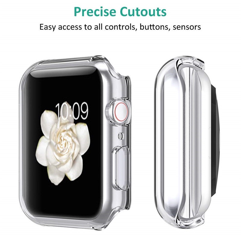 Cover Case Pelindung Layar TPU Bening Full Lembut Kompatibel Untuk Apple Watch Series4 3 2 1/Hot Sale