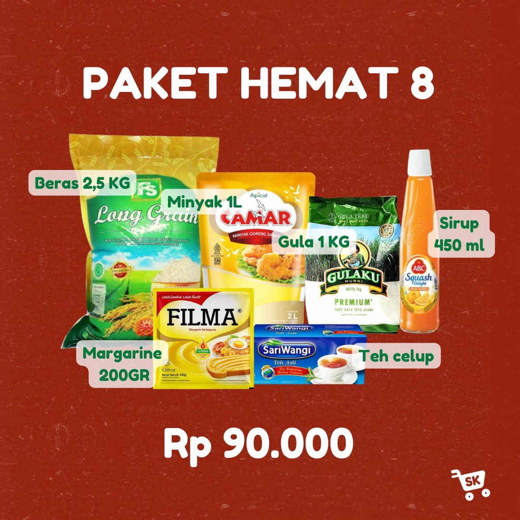 

PAKET SEMBAKO - PAKET HEMAT 8