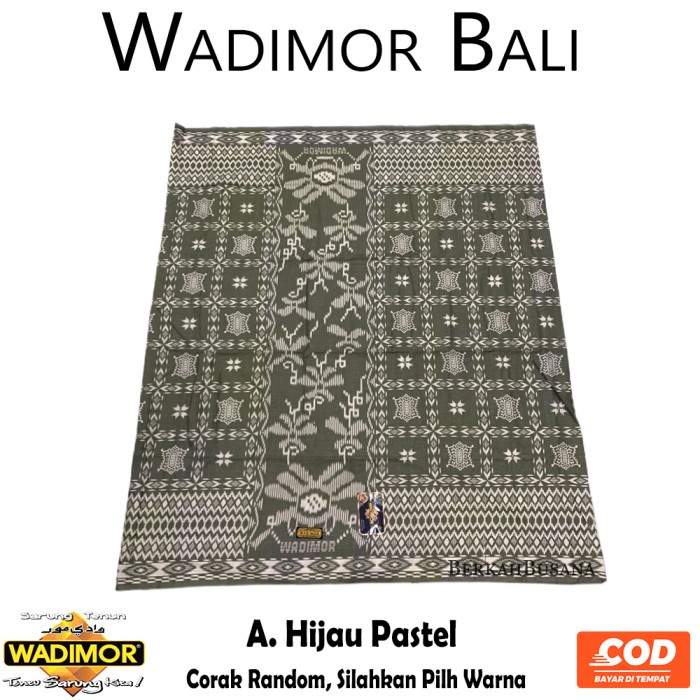 Sarung Tenun Pria Dewasa Wadimor Motif Bali Original Warna Baru 2022