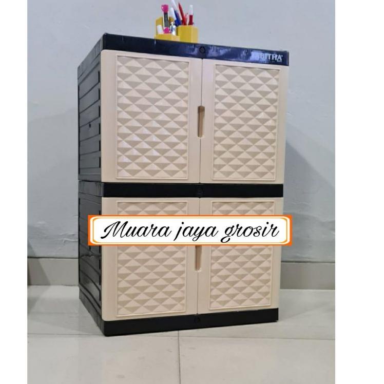 ✯ LEMARI PLASTIK TABITHA/FAWSLINE MINI SUSUN 2/RAK TV ۩