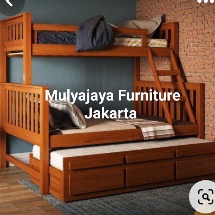 Best Seller Bunk Bed Anak Atau Dewasa Kayu Jati