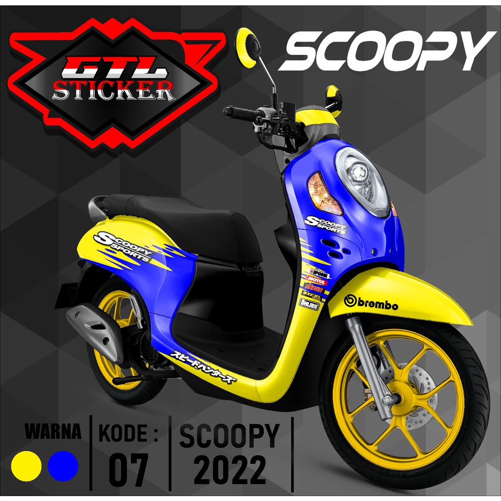 Sticker Decal Full Body Motor ScOopy New Fi 2021-2023 Dekal Setiker Striping Scoopy Fi new Variasi M