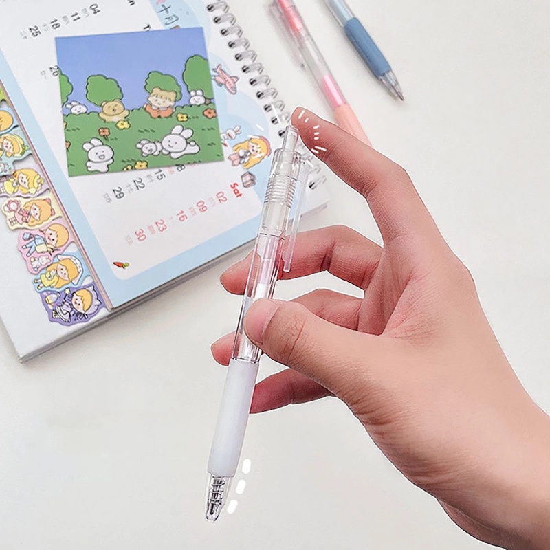 Pen Dispensing Lem Tipe Tekan Warna Permen/Pulpen Tempel Nota Cepat Kering Viskositas Tinggi DIY