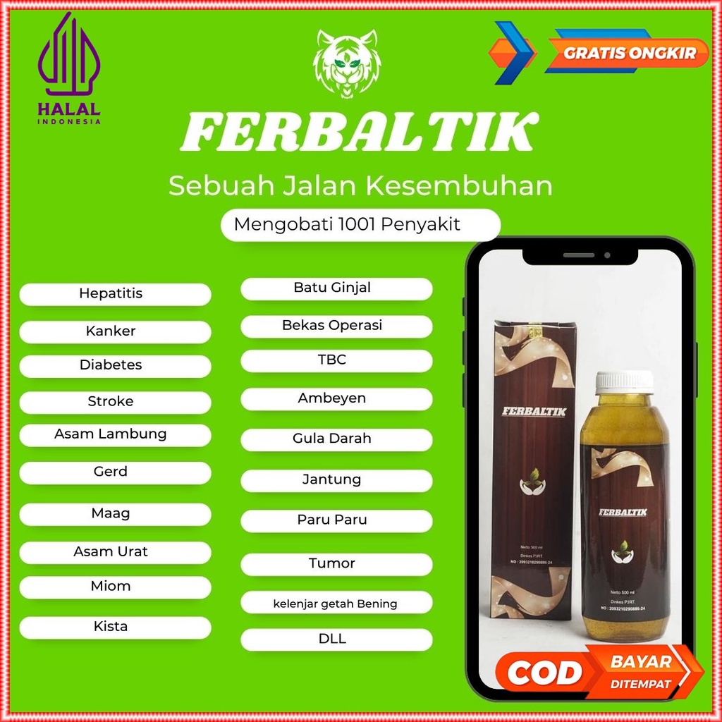 Ferbaltik Obat Asam Urat Kronis Paling Ampuh