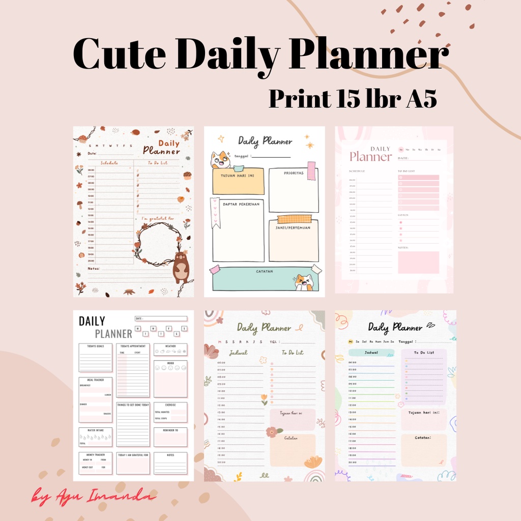 

Daily Planner 15 lembar A5