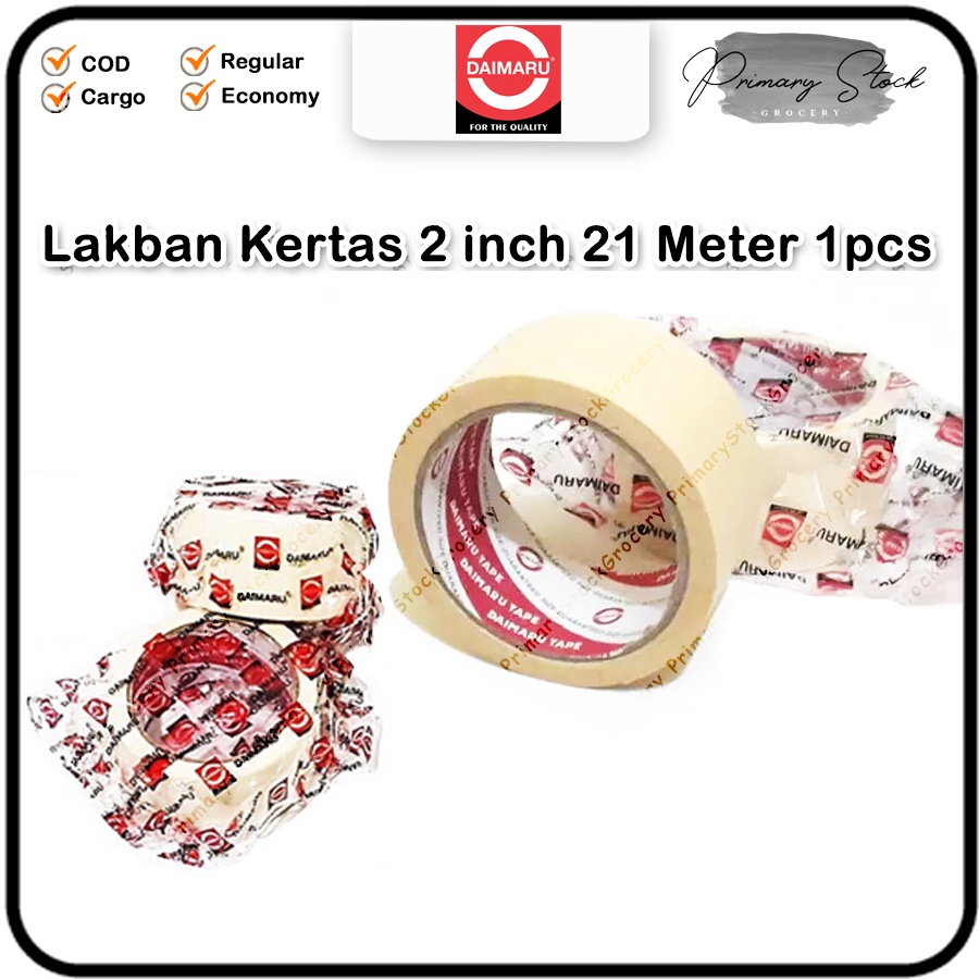 

Lakban Kertas 2 inch Daimaru Masking Tape 2 in 48 mm 21 Meter
