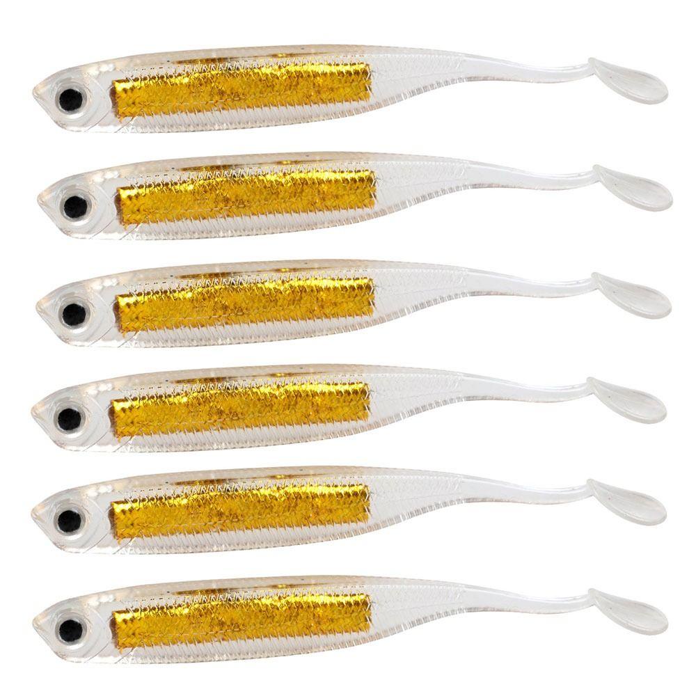 TOP 6pcs/lot Umpan Cacing Pancing Panas Buatan Warna Ganda 80mm/2.2g Capuchin Maggot