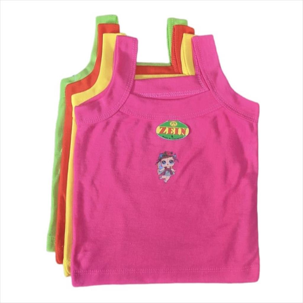 OTS 876 - Kaos Singlet Anak Warna Warni Bordir Dalaman Sablon Motif Lucu Bayi Balita Anak
