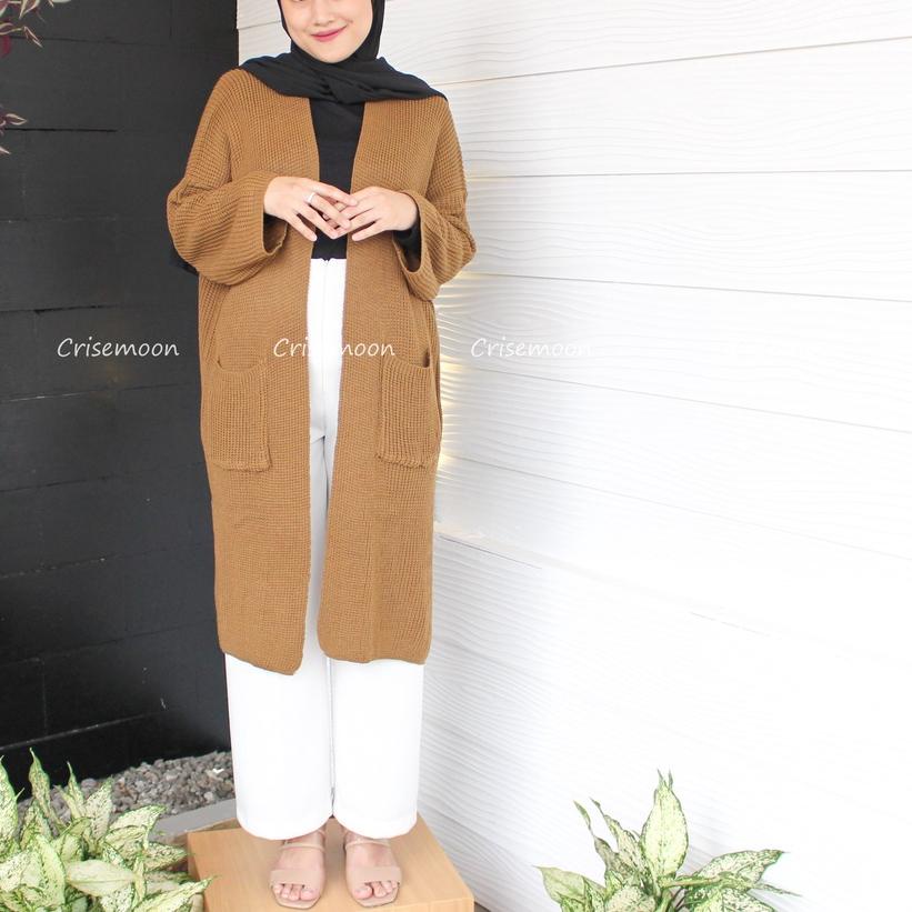 ❃ Long cardigan rajut oversize / cardigan Rajut panjang / Cardigan Rajut Longcardy Oversize Tebal ❆
