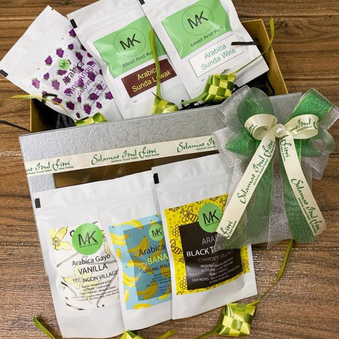 

(COD) Hampers meet and kofi 5 paket biji/bubuk kopi