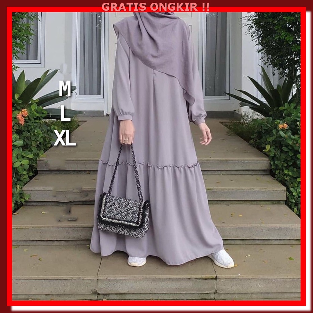 Gamis Terbaru 2023 Lebaran Wanita Baju Murah Fashion Muslim Jumbo Keki Jovinna Gamis Maxi Dress Mus