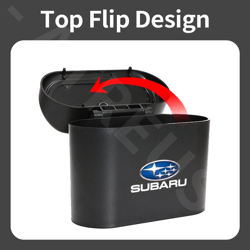 Subaru Tempat Sampah Mobil Gantung Tutup Flip Dustbin Tipe Tekan Storage Box Organizer Aksesoris Mobil Untuk Forester sk XV Impreza wrx sti Pedalaman