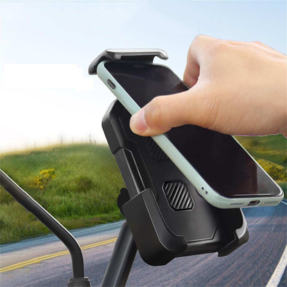 Rebuy Phone Holder Universal Tahan Lama Mount Bracket Aksesoris Sepeda Spion Mirro 360dudukan Yang Dapat Diputar Braket Penyangga