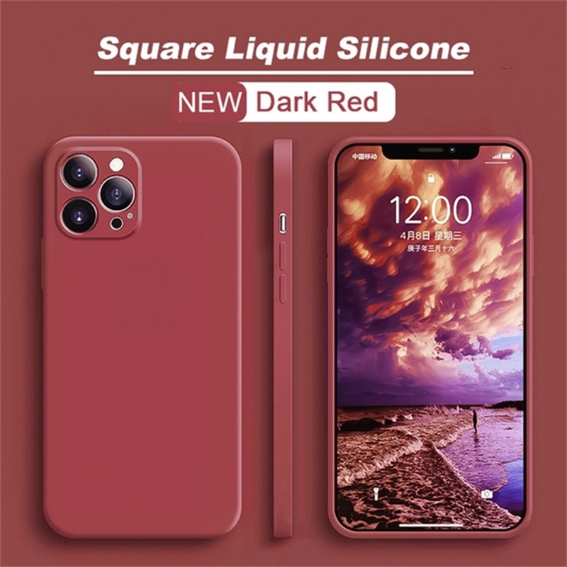 IPHONE Silikon Cair shockproof Mewah new magic cube Simplewhiteallinclusivepria Dan Wanitaultra-thinfall-proofadvancedFor Iphone11 12 13 14 pro max X XS XR max MINI