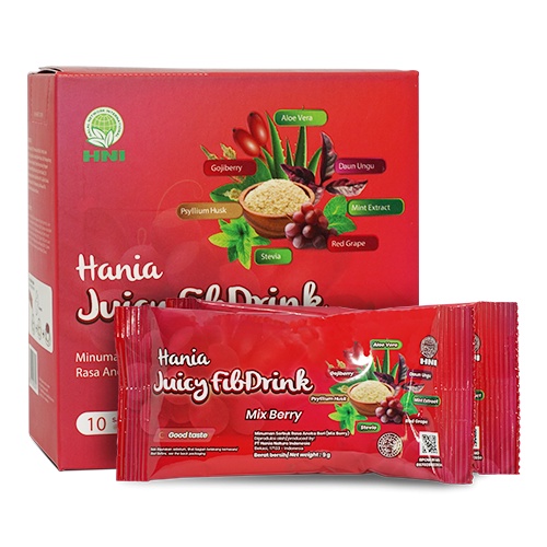 

HANIA JUICY FIBDRINK Mix Berry Hni Hpai