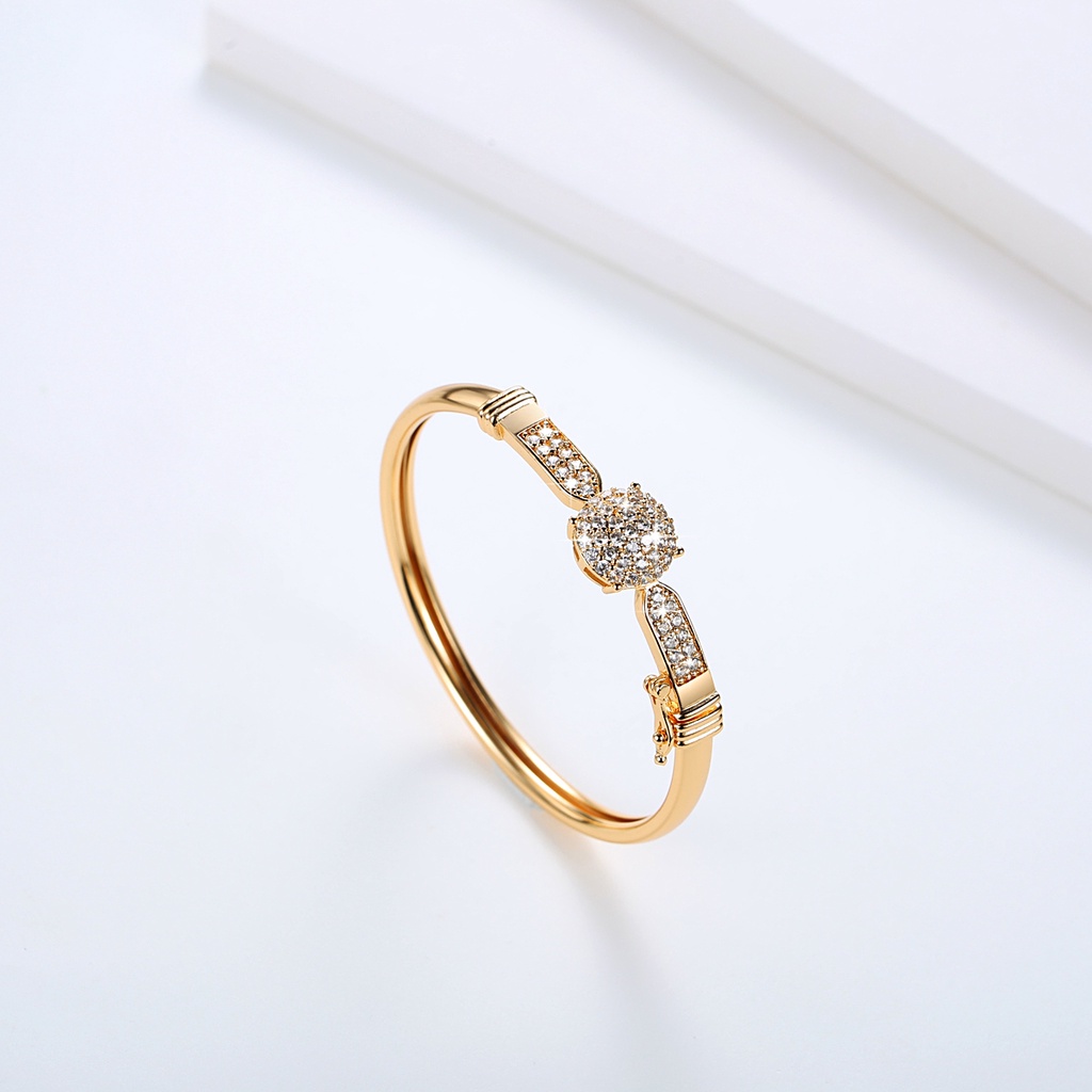 Y486【COD】Gelang Tangan Lapis Emas 18k Anti Karat Bracelet Gelang Titanium Wanita Fashion Anti Luntur Aksesoris Wanita