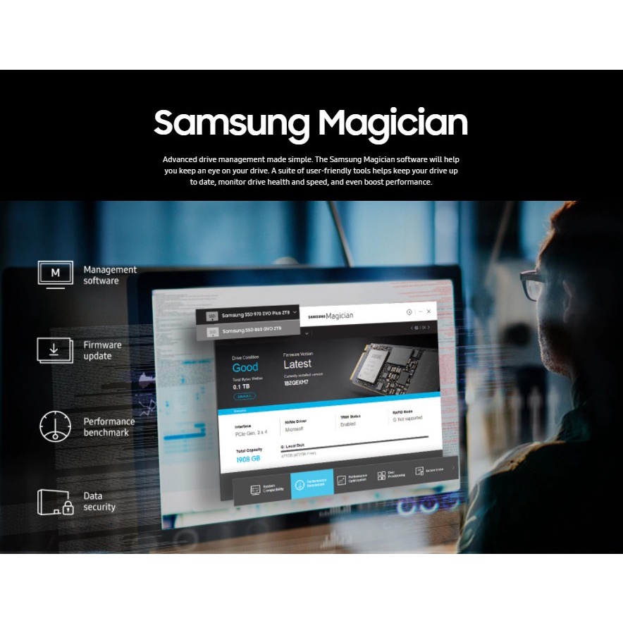 Samsung 970 EVO Plus SSD 2TB M.2 NVMe PCIe Gen3.0