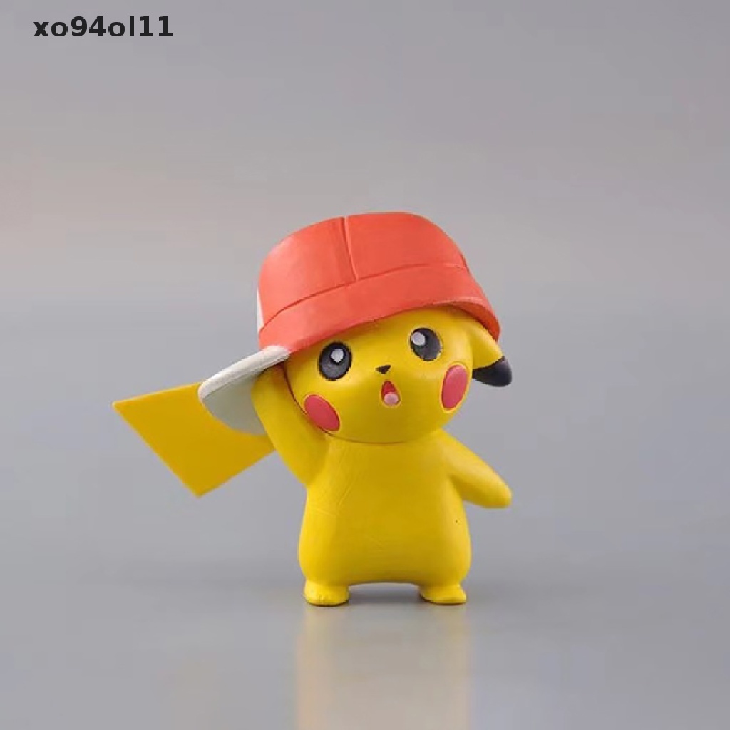 Xo 6Pcs/Set TAKARA TOMY Pokemon Action Figure Mainan Model Pikachu PVC Lucu Mainan Anak OL