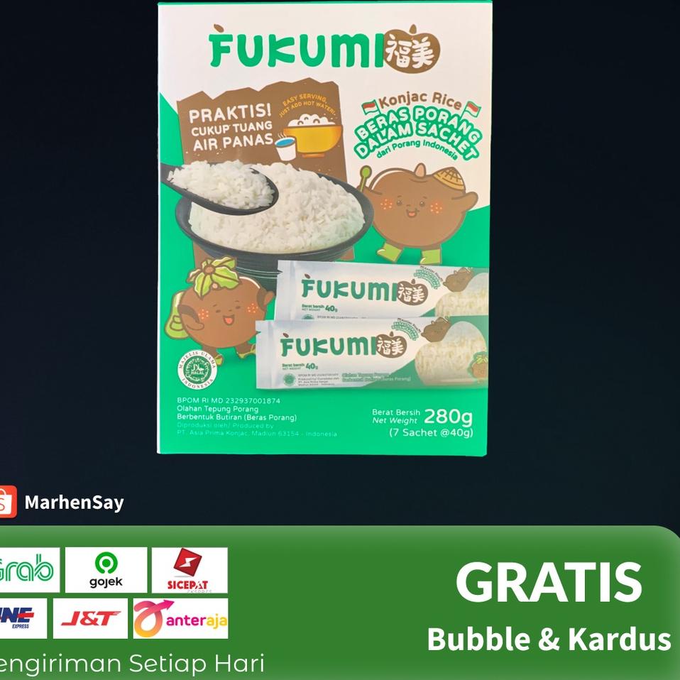 ♬ beras porang fukumi beras shirataki rendah kalori kemasan sachet ➳