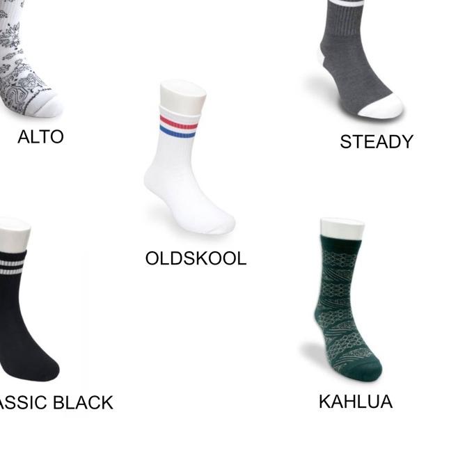 ➭ Paket crew socks 5 pasang ➳