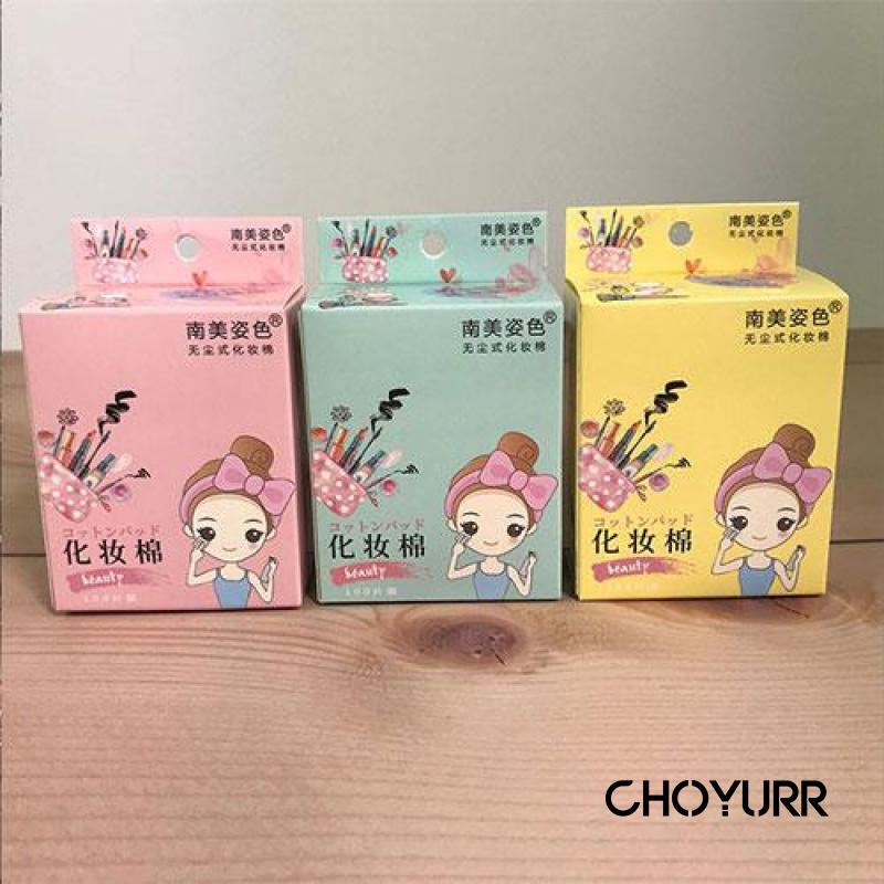 【COD】100PCS Kotak kapas wajah makeup remover kapas kapas makeup portabel-CH
