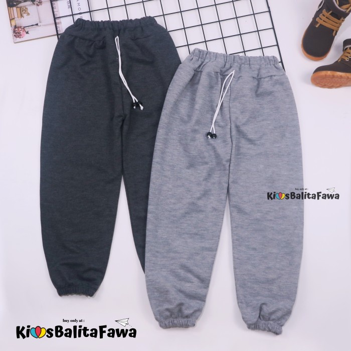 (Anak Laki) Jogger Molly Uk 1-12 Tahun / Celana Panjang Anak Laki Laki Pants Joger Cowok Murah Polos