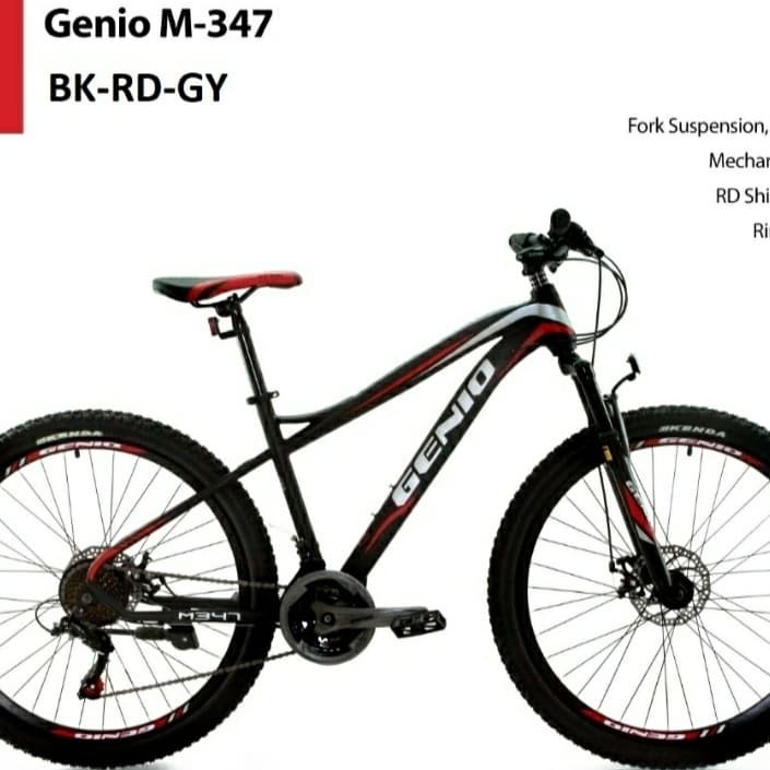 KHUSUS GOJEK Sepeda MTB 26 Genio M 347 By United 24 speed - 27,5 Inch