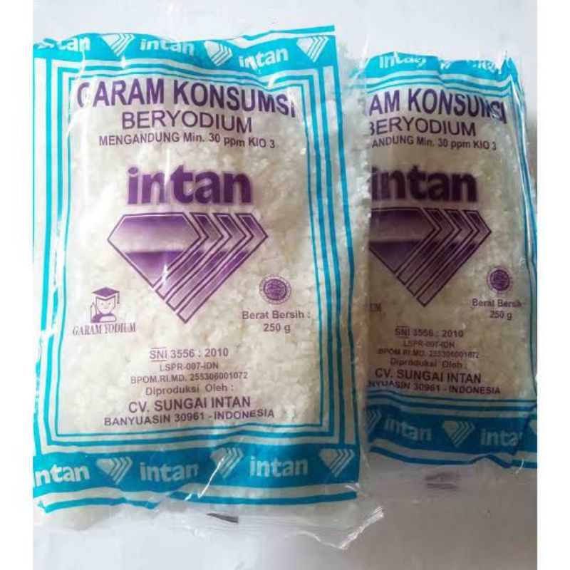 

intan garam kasar / intan garam halus