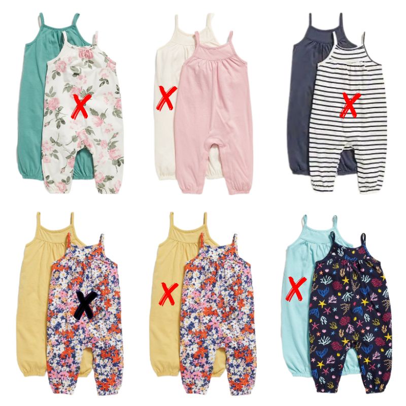 Sleeveless Long Romper / Jumpsuit baby Anak Old Navy