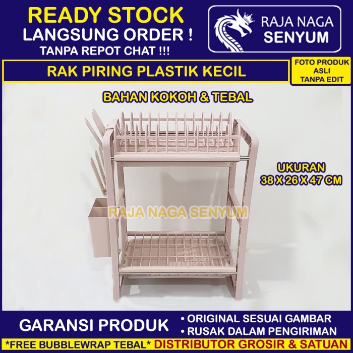 Terlaris Rak Piring Plastik Kecil Bahan Tebal Pengering Piring Sendok Pisau
