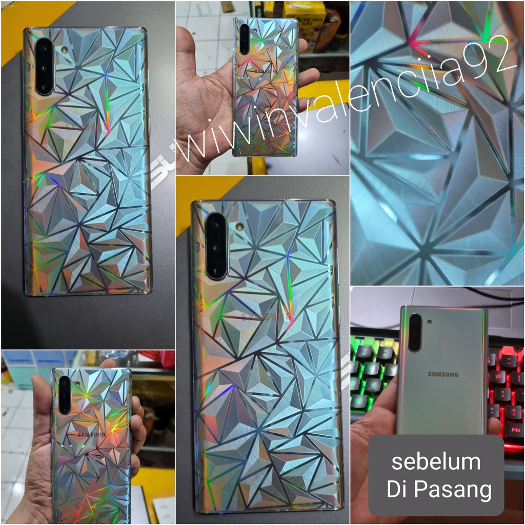 Samsung J8 J6 J6+ J4 J4+ J7 J7Pro J7+ J7Prime J7-Core J710 J5 J510 J5Pro J5Prime J3 J320 J3 PRO J2 Prime  Skin Diamond Back/Garskin Belakang Anti Jamur/Anti Gores Daimond 3D/Antigores Piramid/Pyramid Flat/Screen Guard Back Diamonds Pro Plus 2016 Grand