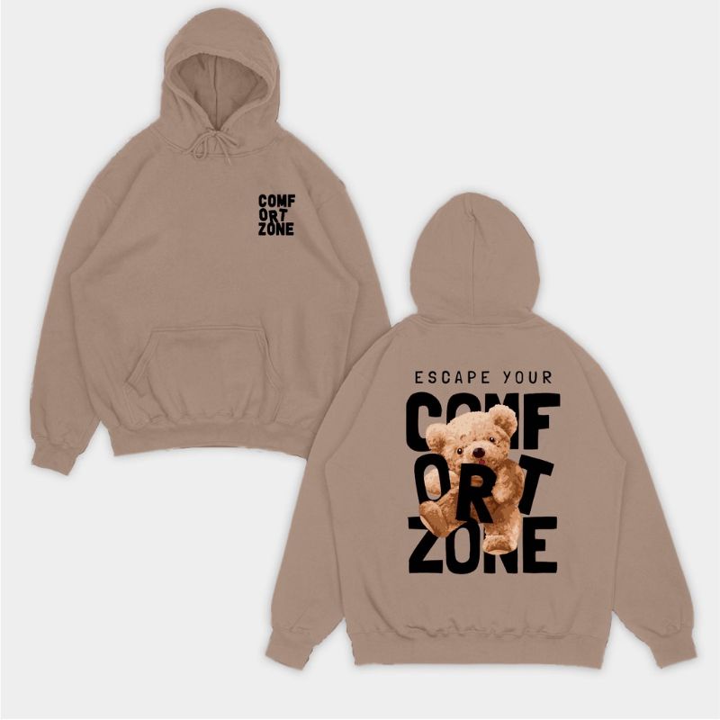 Hoodie jumper comfort zone (pria &amp; wanita)