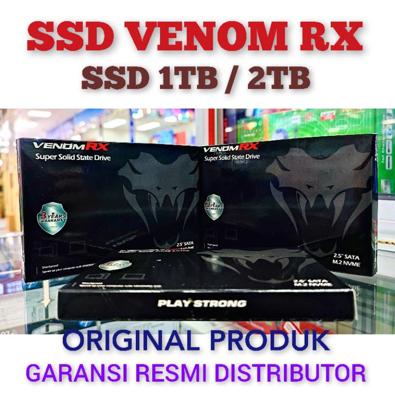 SSD VENOM RX SATA VENOMRX 1 TB / 2 TB TERMURAH BUAT NOTEBOOK / LAPTOP / PC BUKAN SAMSUNG