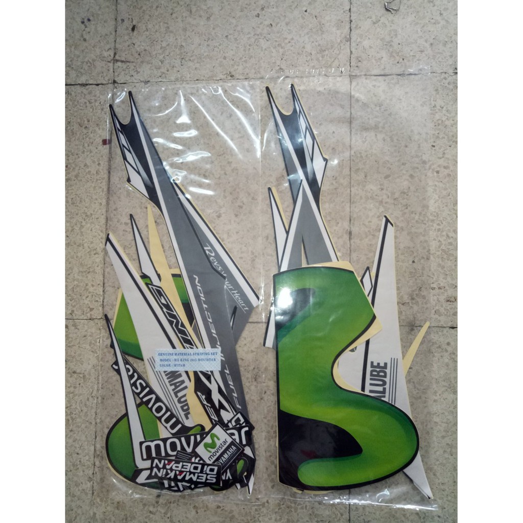 (ORI) striping mx king 150 movistar 2015 hitam