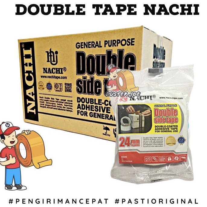 

[CABANG] Double Tape Nachi 24mm (1 inch) 10Y PER 1 DUS