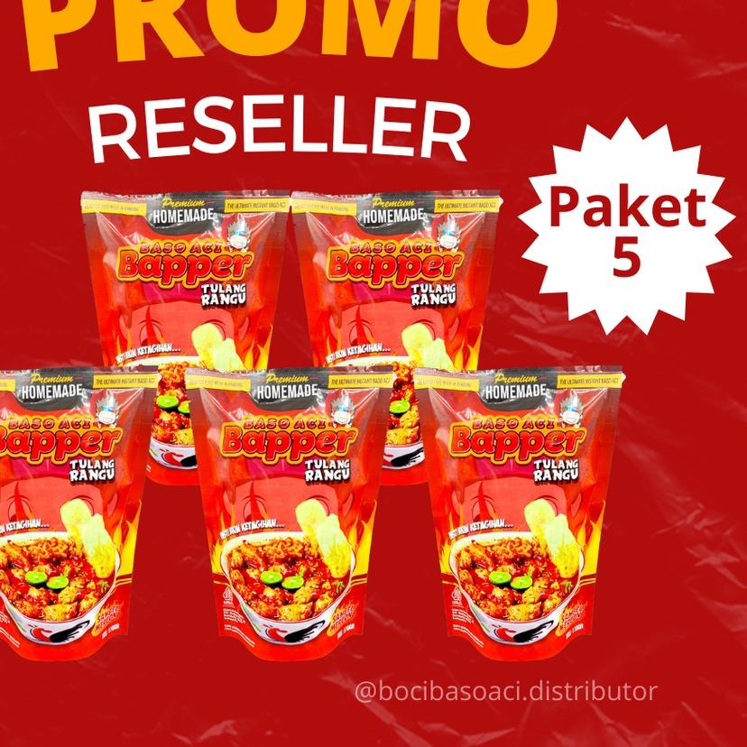 

◊ Baso Aci Bapper Tulang Rangu Sambal Mercon Paket 5pc ☇