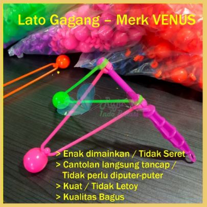 Lato-Lato Gagang Besar 20cm Mainan Anak Tek-Tek Bola 20 cm Viral Latto-Latto Stik Ukuran Besar