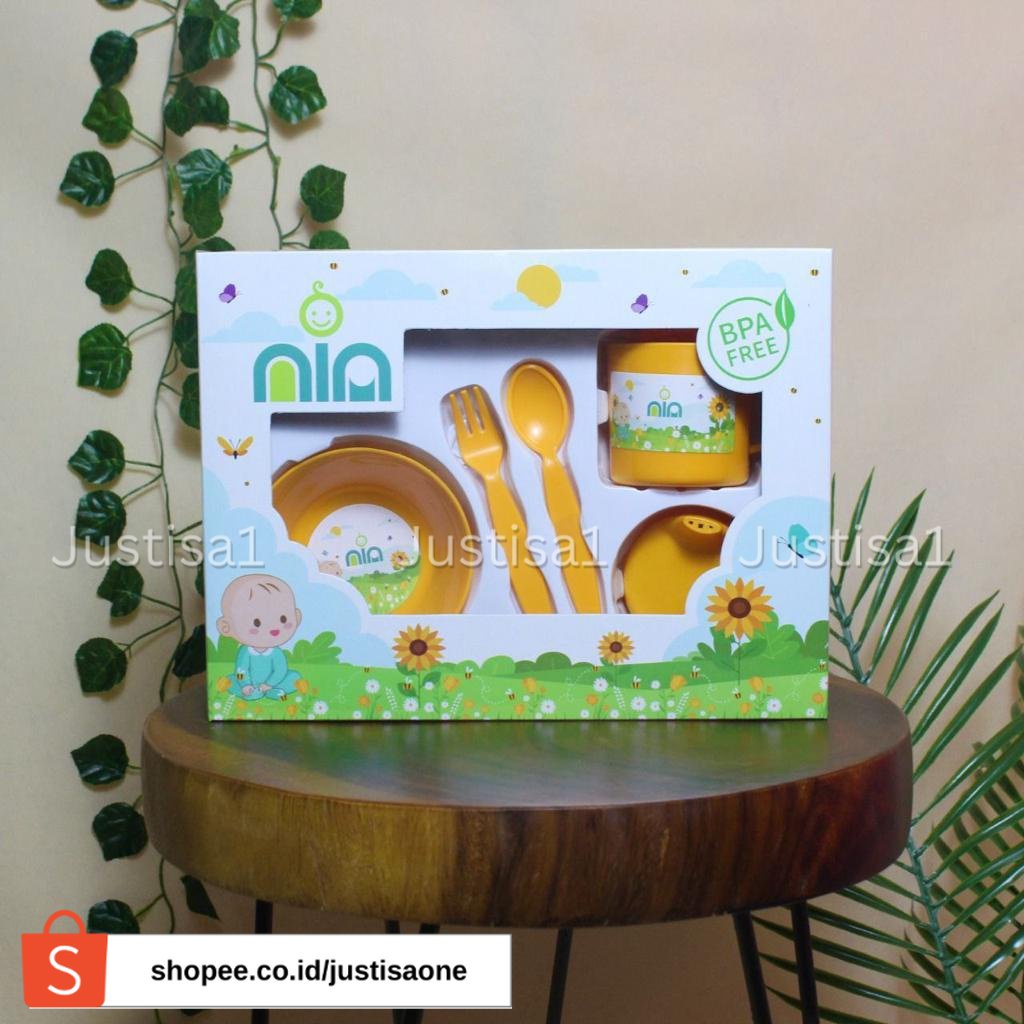 NIA-FEEDING SET MAKAN UKURAN SMALL PERLENGKPAN MAKAN BAYI MURAH