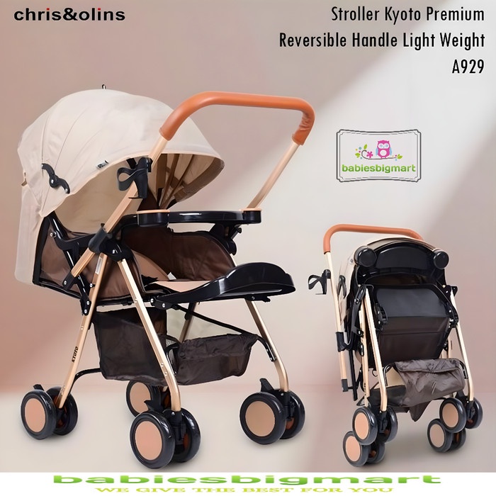 Stroller ChrisOlins A929 Kyoto Premium Setir bolak balik Ukuran XL