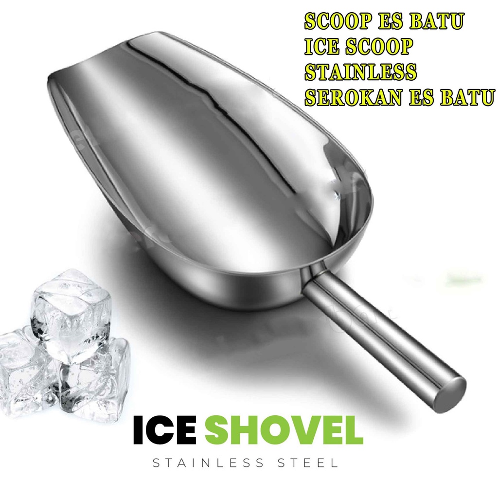 Ice  Scoop Stainless* Scoop Es Batu* Serokan Es Batu