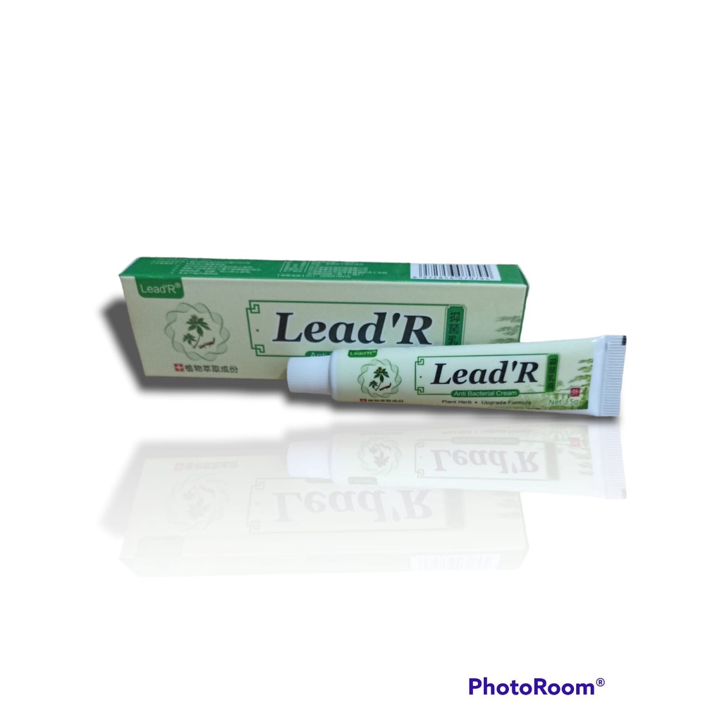 BISA COD LEAD'R ANTI BACTERIAL CREAM FORMULA BARU 5 X LEBIH AMPUH !!! Salep Gatel Sakit Kulit Eksim Original Lead'R isi 15Gr Psoriasis Eksim Jamur Kurap Alergi Kulit Cream SALEP ZUDAIFU OBAT GATAL ALERGI