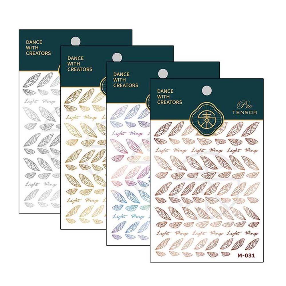 AUGUSTINA Agustina Bunga Stiker Kuku Wanita Bronzing Moon Manicure Aksesoris Bohemia Nail Stickers