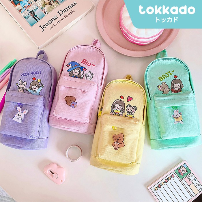 

BISA COD TOKKADO Seiji Pencil Case Kotak Pensil Besar Pouch Anak Sekolah Lucu